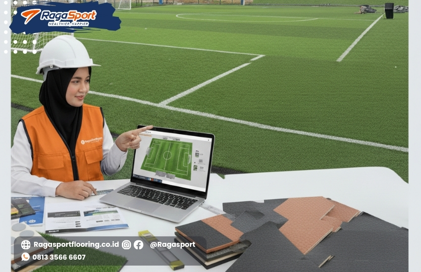 RagaSportAhlinyaFlooring, Insinyur Wanita Konstruksi, BiayaKonstruksiLapangan, Desain Lapangan Profesional, KonsultanLapanganMiniSoccer