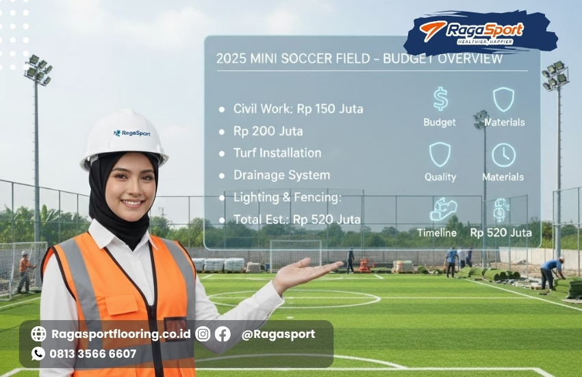 Harga Mini Soccer 2025, Budget Lapangan Futsal, Biaya Bangun Mini Soccer, Estimasi Proyek Lapangan, Investasi Mini Soccer, Konsultan Lapangan Bola, Perencanaan Anggaran Lapangan, Desain Mini Soccer, Kontraktor Lapangan Olahraga, Analisa Biaya Mini Soccer, lapangan mini soccer, estimasi biaya pembuatan lapangan mini soccer