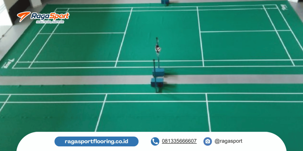 Standar Karpet Vinyl Lapangan Badminton RagaSport Tawarkan