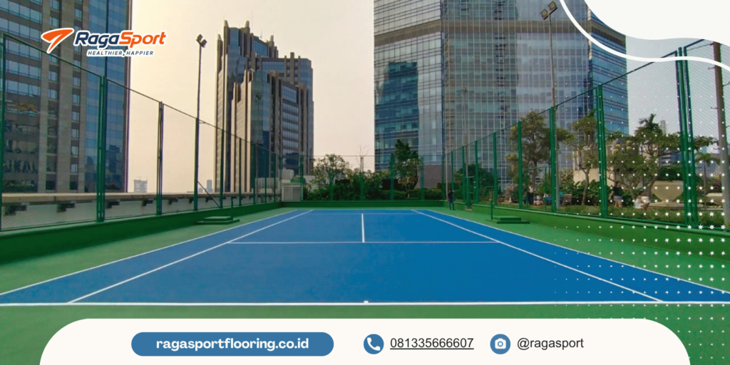 Rekomendasi Flooring Lapangan Tenis untuk Spek Turnamen Profesional