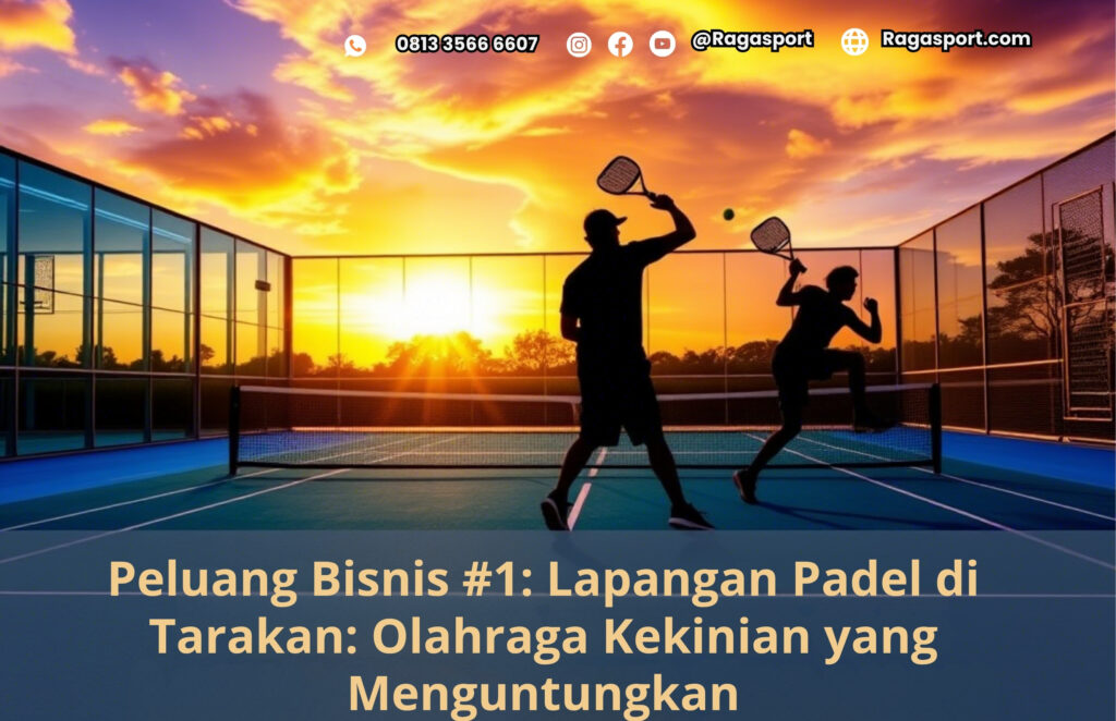 pemain padel di waktu sunset
